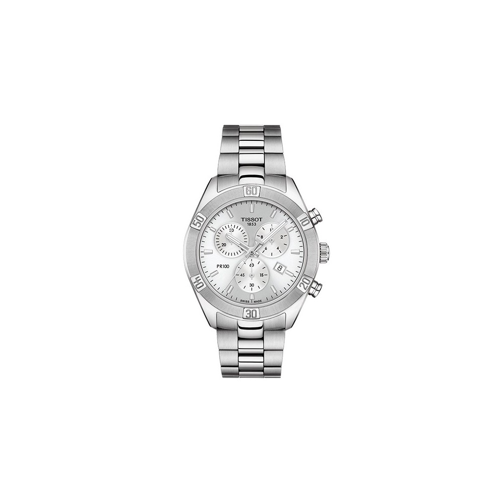 Montre Femme Tissot PR 100 Sport Chic Chronograph T1019171103100 Style Traditionnel