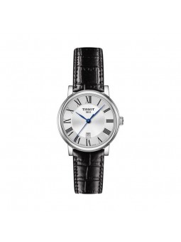 Montre Femme Tissot Carson argenté bracelet cuir - Réf. T1222101603300