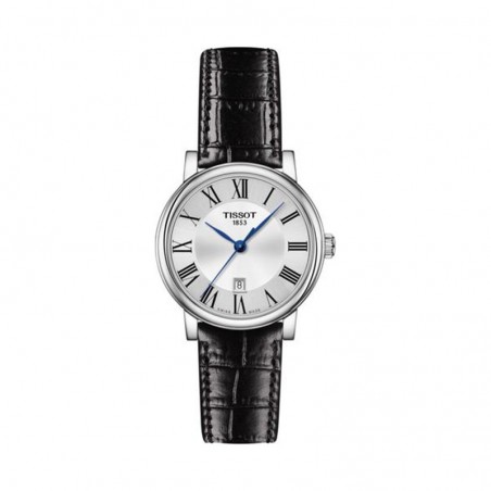Montre Femme Tissot Carson argenté bracelet cuir - Réf. T1222101603300
