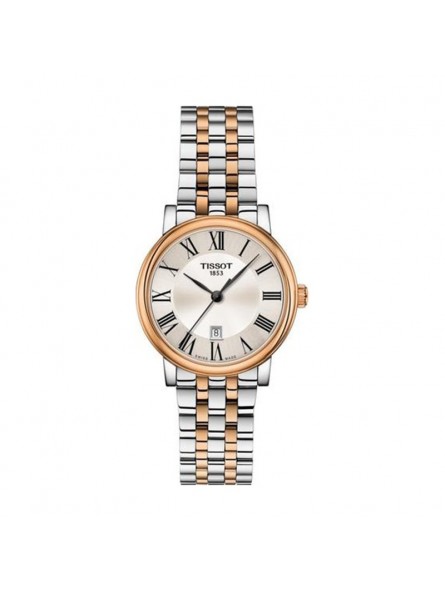 Montre Femme Tissot Carson Premium Lady Bicolore - T1222102203301 Montre Femme Tissot Carson Premium Lady Bicolore - T1222102203301