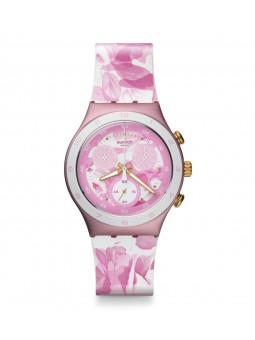 montre swatch rose jungle pour femme swiss made