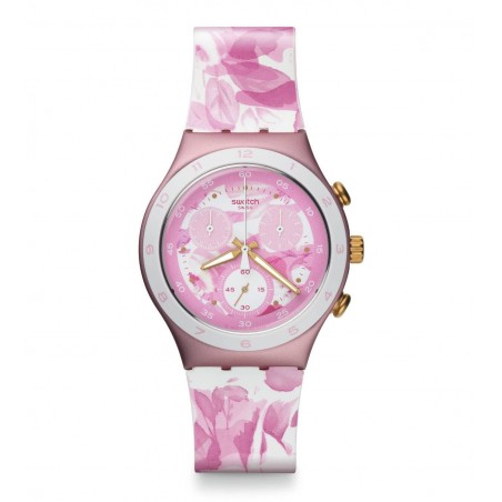 montre swatch rose jungle pour femme swiss made
