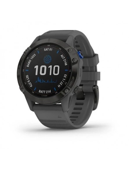 GARMIN FENIX 6 PRO SOLAR BLACK W/SLATE GRAY BAND G GARMIN FENIX 6 PRO SOLAR BLACK W/SLATE GRAY BAND G