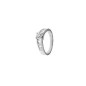 Bague Solitaire accompagné diamants or 750/000 Bague Solitaire accompagné diamants or 750/000