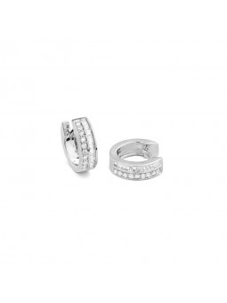 Boucles d'oreilles créoles diamants or 750/000