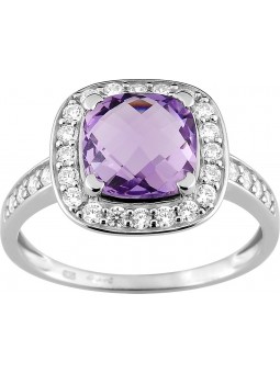 Bague amethyste or 750/000