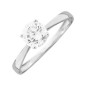 Bague solitaire Oxyde de zirconium or 375/000