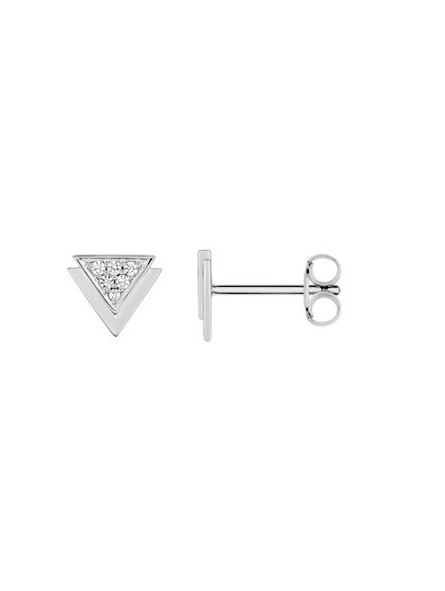 Boucles d'oreilles oxydes de zirconium argent 925/000