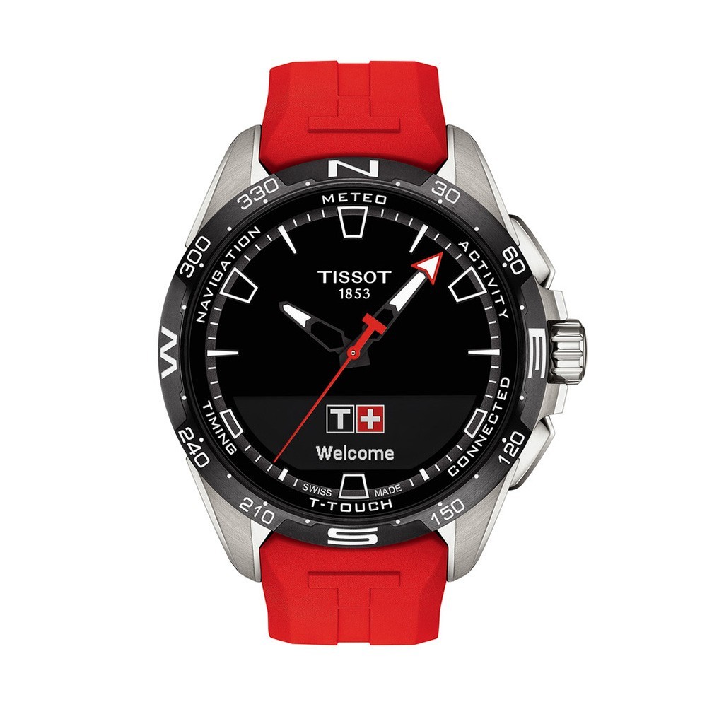 Tissot T-Touch Connect Solar Silicone Rouge