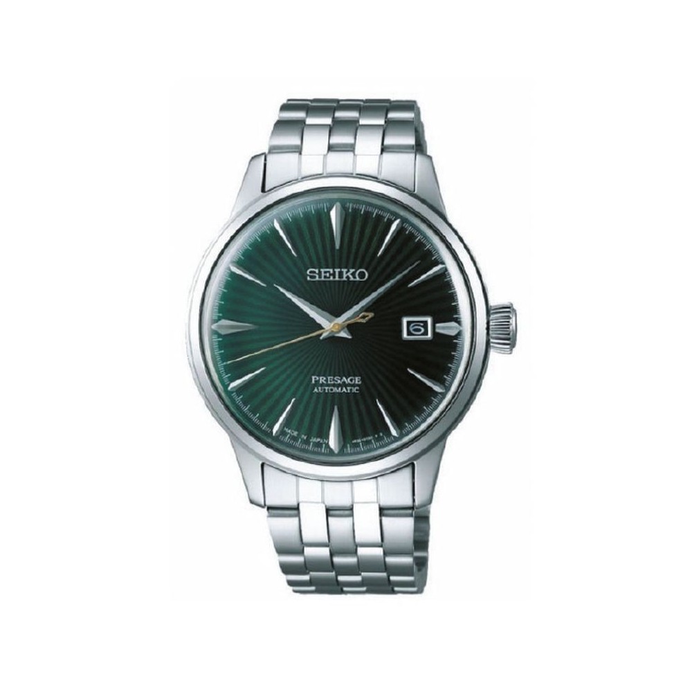 Montre Homme Seiko Presage Auto Vert Soleillé Acier - SRPE15J1