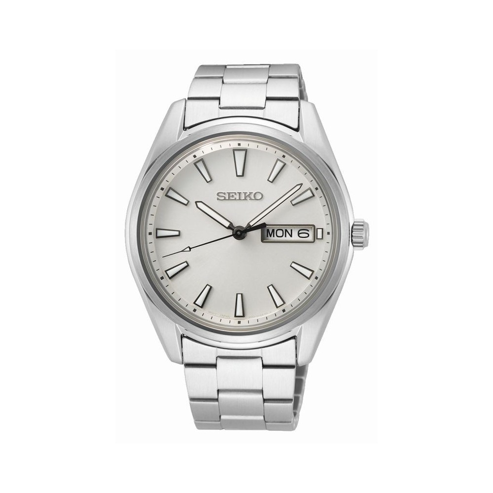 HOMME SEIKO CLASSIQUE 3 AIGUILLES JOUR DATE QUARTZ