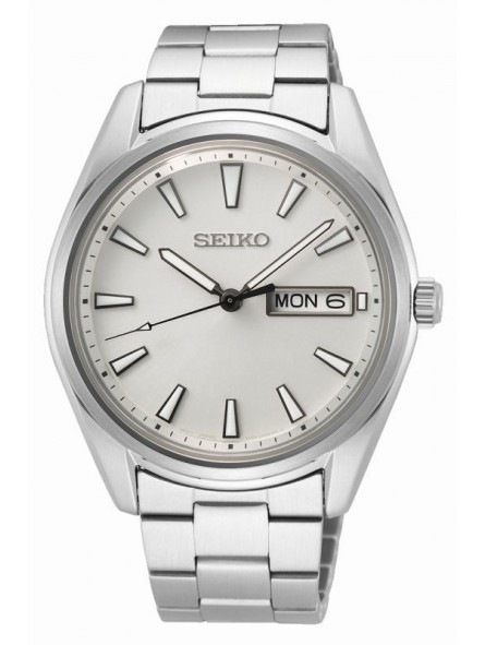 HOMME SEIKO CLASSIQUE 3 AIGUILLES JOUR DATE QUARTZ