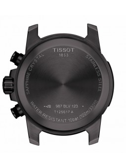 Montre Homme Tissot Super Sport Chronographe PVD noir - T1256173305100