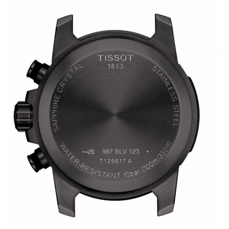 Montre Homme Tissot Super Sport Chronographe PVD noir - T1256173305100