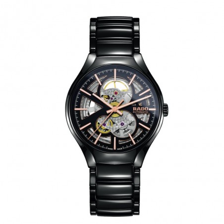 Montre Unisexe Montre Homme Rado True Coeur Ouvert Automatique Noir - R27100162