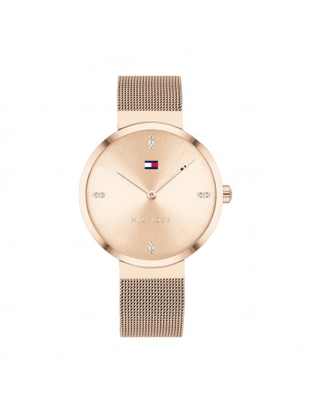 Montre Tommy Hilfiger Liberty Femme - Boitier acier Doré Rose - Bracelet acier Doré Rose Montre Tommy Hilfiger Liberty Femme - Boitier acier Doré Rose - Bracelet acier Doré Rose