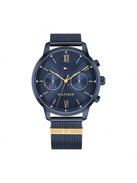 Montre Tommy Hilfiger Blake Femme - Boitier acier Bleu - Bracelet acier Bleu