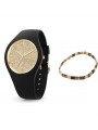 Montre ICE WATCH glitter - Black Gold - Medium - Gift box