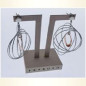 Boucles d'oreilles pendantes Argent rhodié rose