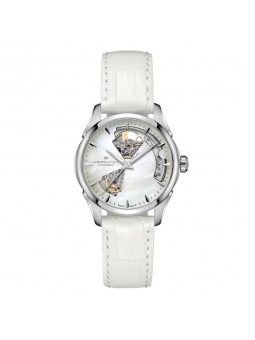 Montre Femme HAMILTON JazzMaster Coeur Ouvert Lady Auto Blanc - H32215890