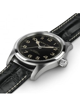 Montre Homme HAMILTON Khaki Field Murph Automatique Cuir Noir - H70605731