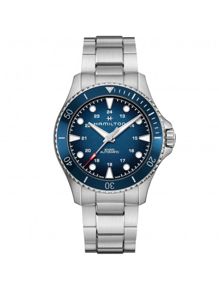 HAMILTON Khaki Navy Scuba Auto Acier 43mm Bleue - H82505140