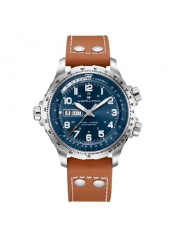 Montre Homme HAMILTON X-Wind Day Date Auto Cuir - H77765541