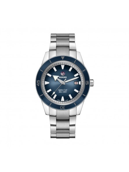 Montre RADO Captain Cook XL Bleue Bracelet Acier - R32105208 Montre RADO Captain Cook XL Bleue Bracelet Acier - R32105208
