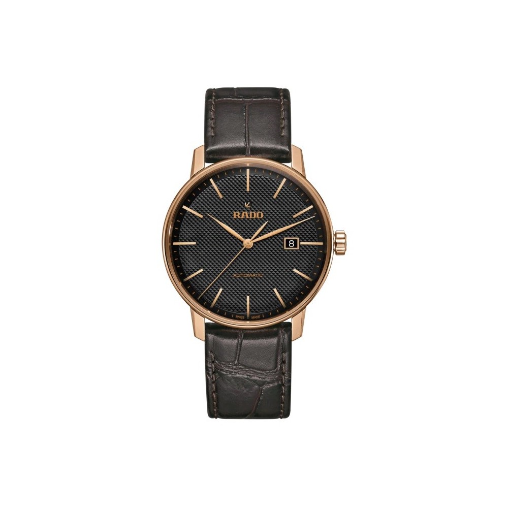 Montre Unisexe RADO Coupole Classic Auto Bracelet Cuir Noir - R22877165