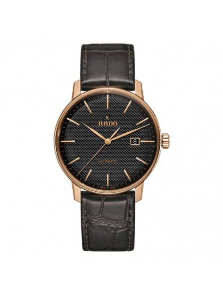Montre Unisexe RADO Coupole Classic Auto Bracelet Cuir Noir - R22877165 Montre Unisexe RADO Coupole Classic Auto Bracelet Cuir Noir - R22877165