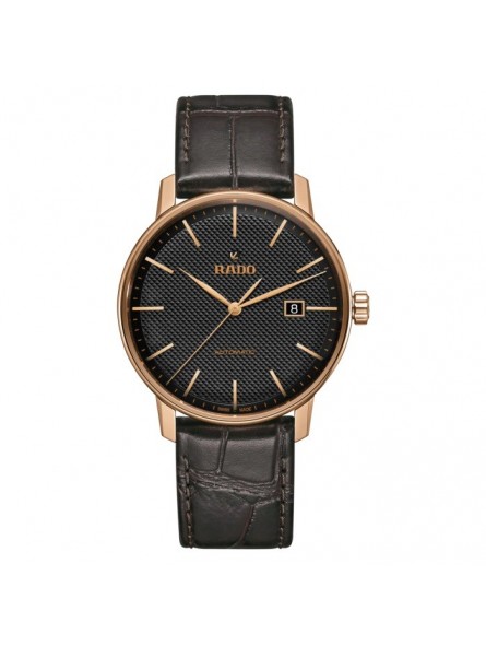 Montre Unisexe RADO Coupole Classic Auto Bracelet Cuir Noir - R22877165