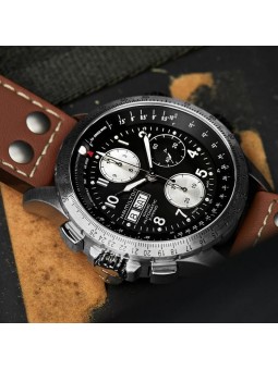  Hamilton Khaki Aviation X-Wind - Bracelet Cuir - H77616533