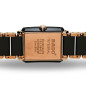 Montre Femme Rado Rectangle Intégral diamants Quartz Noir Rose - R20612712 Montre Femme Rado Rectangle Intégral diamants Quartz Noir Rose - R20612712