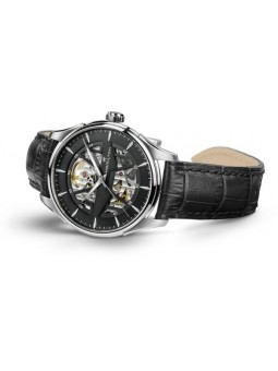 HAMILTON Skeleton Auto Noire Cuir Noir - H42535780