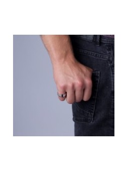 Bague Homme Phébus créations acier carbone T.62 -15-0292-N-62