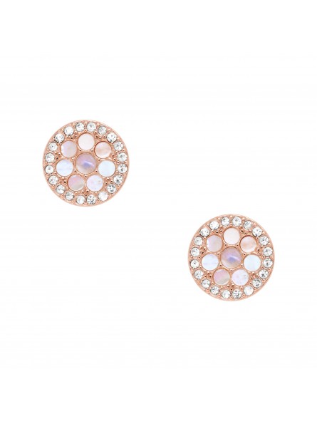 Boucles d'oreilles Femme Fossil JF02906791 - Collection nacre Vintage Glitz style Tendance avec acier et nacre