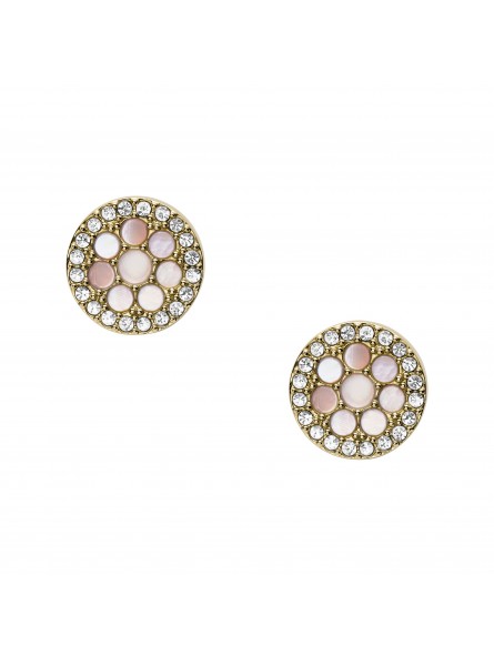 Boucles d'oreilles Femme FOSSIL JF03251710 - Collection WHITE MOSAIC X VINTAGE GLITZ style Tendance avec acier et nacre Boucles d'oreilles Femme FOSSIL JF03251710 - Collection WHITE MOSAIC X VINTAGE GLITZ style Tendance avec acier et nacre