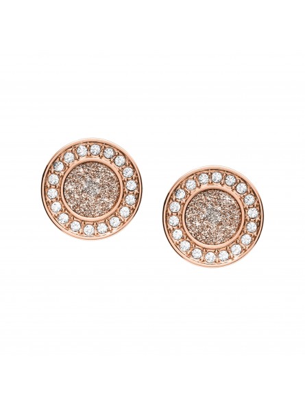 Boucles d'oreilles Fossil Acier doré  Rose Collection Holiday Glitz JF03263791