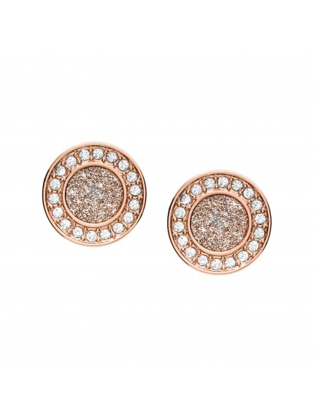 Boucles d'oreilles Femme FOSSIL JF03263791 - Collection HOLIDAY GLITZ CLASSICS style Tendance avec acier et