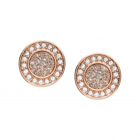 Boucles d'oreilles Femme FOSSIL JF03263791 - Collection HOLIDAY GLITZ CLASSICS style Tendance avec acier et