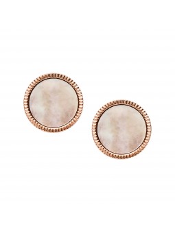 Boucles d'oreilles Femme FOSSIL JF03274791 - Collection PEACHY KEEN VINTAGE ICONIC style Tendance avec acier et nacre