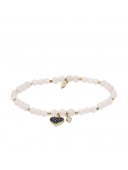 Bracelet Femme FOSSIL JA6922710 - Collection WELLNESS VINTAGE MOTIFS style Tendance avec semi-précieux et acier