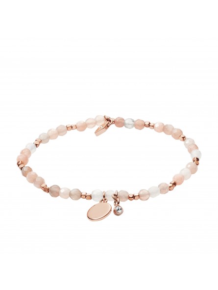 Bracelet Femme Fossil JA6945791 - Collection Wellness  motifS style Tendance avec semi-pré cieux et laiton