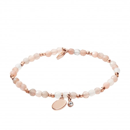 Bracelet Femme FOSSIL JA6945791 - Collection WELLNESS MOTIFS style Tendance avec semi-précieux et laiton