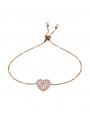 Bracelet Femme FOSSIL JF03163791 - Collection MOSAIC HEART VINTAGE GLITZ style Tendance avec acier et nacre