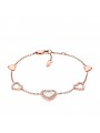 Bracelet Femme FOSSIL JF03458791 - Collection HEARTS TO YOU VINTAGE GLITZ style Tendance avec acier et nacre