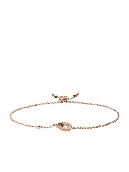 Bracelet Femme Fossil JF03542791 - Collection Links Classics style Tendance  avec acier et nacre