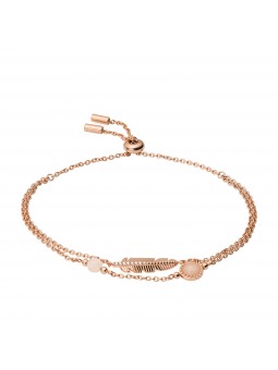 Bracelet Femme FOSSIL JF03669791 - Collection FEATHER CLASSICS style Tendance avec acier et semi précieux