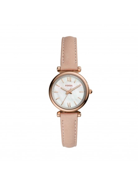 Montre Femme FOSSIL ES4699 - Collection CLASSICS CARLIE MINI style Mode avec cuir et acier - Mouvement Quartz