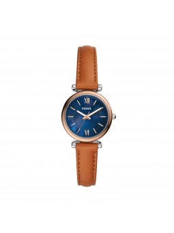 Montre Femme FOSSIL ES4701 - Collection CLASSICS CARLIE MINI style Mode avec cuir et acier - Mouvement Quartz